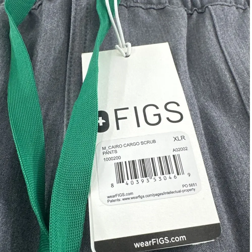 FIGS Men's Graphite Cairo Cargo Scrub Pants Size XL/Regular